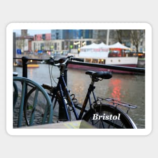 Cycle at Bristol Harbour England UK Sticker